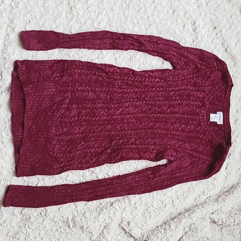 Motherhood Maternity sweater, dark red, size small